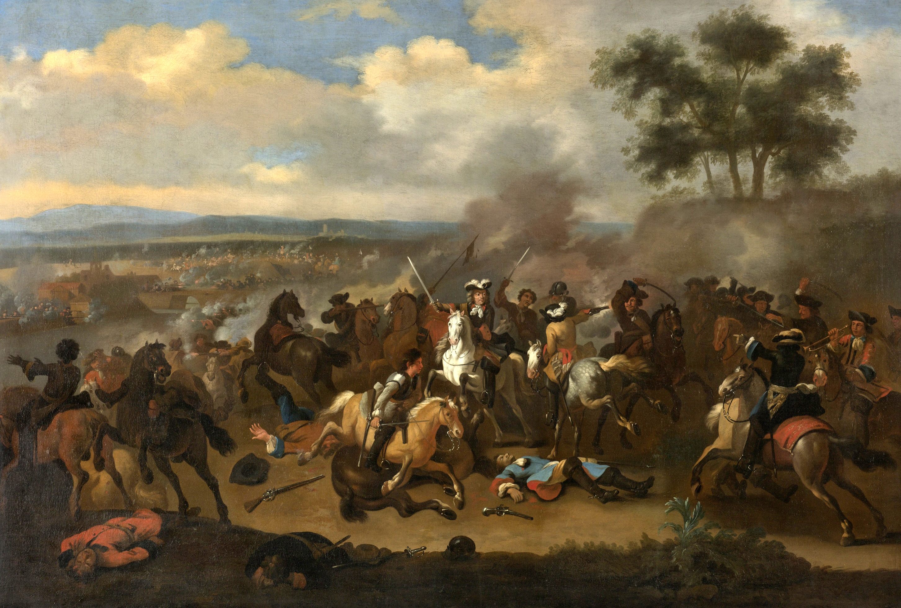 Painting of the battle by Jan van Huchtenburg[i]
